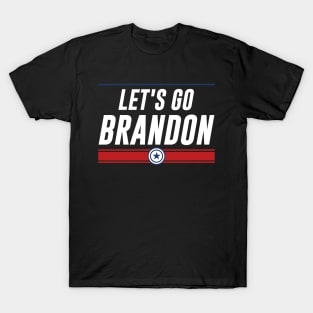 Funny Let's Go Brandon! Meme Retro Vintage US Flag T-Shirt